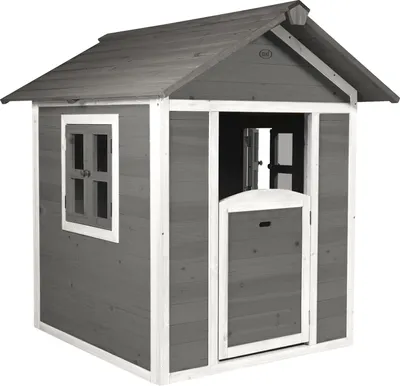 Image de Axi Maison Enfant Beach Lodge En Gris | Maison De Jeux En Bois Ffc Pour Les Enfants | Maisonnette / Cabane De Jeu Pour Le Jardin