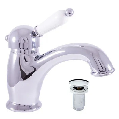 Produktbild von copy of LABE Waschtischarmatur in Chrom, Gold oder Messing RAV SLEZAK Ihre Wahl: Mit Siphon,
