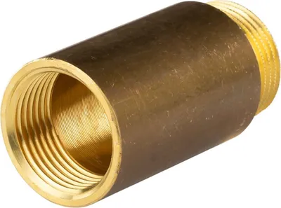 Produktbild von Messing Gewinde-Fitting Hahnverlängerung IG/AG 1' (DN 25) Länge 60 mm - schwere Ausführung