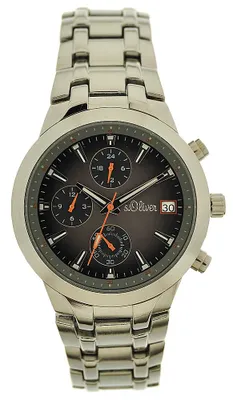 Produktbild von s.Oliver Herrenuhr SO-15056-MCR edler Stahl Datum Chronograph169,95€ NEU