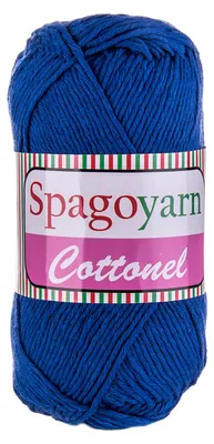 100g Strickgarn Cottonel Uni Häkelgarn Strickwolle blau