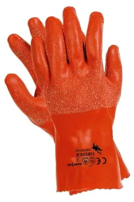Produktbild von Gummihandschuh mit Fleece-Fütterung Größe 8