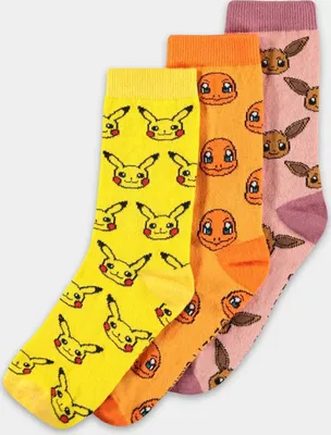 Immagine prodotto di Pokémon Socken 3er-Pack Tre Icone 39-42