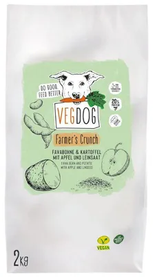 Produktbild von VEGDOG 380006, Adult, Erbse, Kartoffel, Süßkartoffeln, 2 kg, Gluten-frei