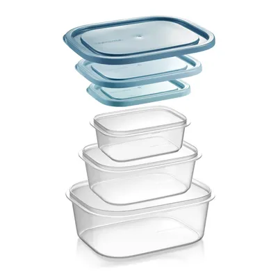 Image de Boites Plastique Lot De 3 (0l5+1l+2l) - Tescoma