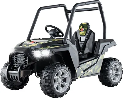 Produktbild von DREAMADE Kinderfahrzeug, 24V Elektrisches UTV Spielauto mit Fernbedienung, 3 Geschwindigkeiten, sanfter Start, 3-Punkt-Gurt, von 3-8 Jahren, grün