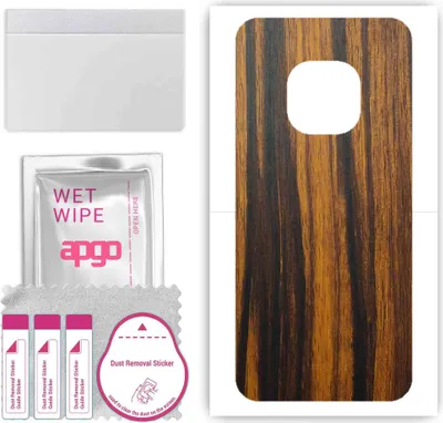 Produktbild von apgo Rückseite Schutzfolie, Skin, kompatibel mit Nokia XR20, Hinten Displayschutzfolie aus Vinylfolie, kratzfest, einfache Montage - Tigerwood