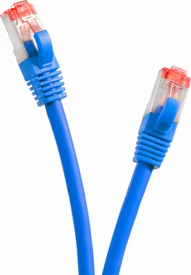 Produktbild von TPFNet 20m Cat.6 Patchkabel / Netzwerkkabel S/FTP 1000Mbit, blau