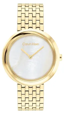 Productafbeelding van Dameshorloge CALVIN KLEIN 25200321, goudkleurig, model: fashion