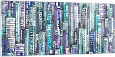 Produktbild von Bilder auf glas - Abstraktion modern - 120x50cm - Glasbilder - Wandbilder - Kunstdruck - zum Aufhängen bereit - Wanddekoration aus Glas - Glas Bilder - Wandbild auf Glas - Einteilig - GAB120x50-3857