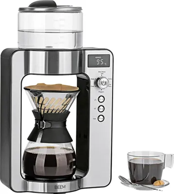 Produktbild von BEEM Pour Over, Filterkaffeemaschine, Gemahlener Kaffee, 1500 W, Schwarz, Silber