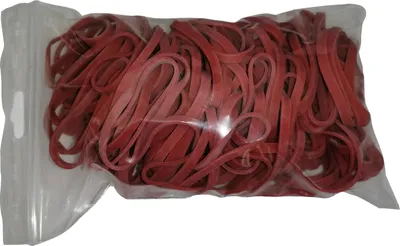 Produktbild von 100 g Gummiringe rot 30 mm Ø 1,2 x 3 mm breit
