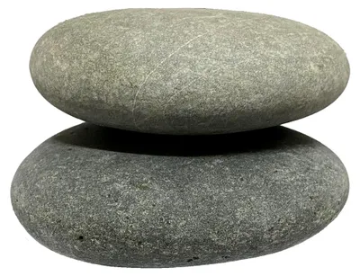 Produktbild von Flache Steine 11-13 cm zum Bemalen, Naturkiesel, 2 Stück