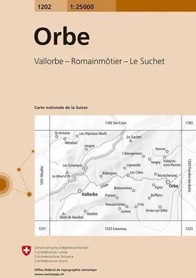 Produktbild von Swisstopo 1 : 25 000 Orbe