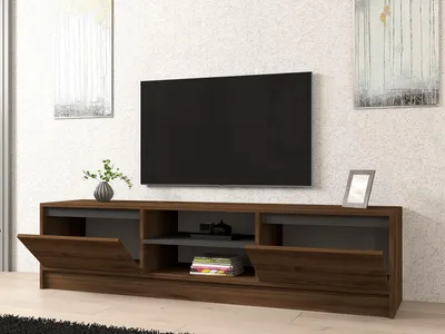 Obrázok produktu pre Skye Decor, TV stolík/skrinka - Omar (orech + antracit)