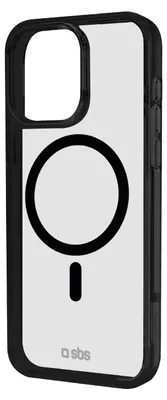 Produktbild von Case für iPhone 16 Pro mit farbigen Rändern, kompatibel mit MagSafe Aufladung, Schwarz