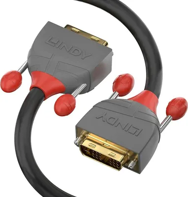 Produktbild von LINDY DVI-D Single Link Kabel Anthra Line 10m
