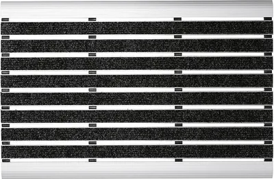 Image de MD-Entree 546 1460 007 Tapis profilé en aluminium Calypso 40x60cm, anthracite/argenté