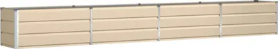Immagine prodotto di vidaXL Fioriera avorio 480 x 50 x 45 cm Acciaio zincato