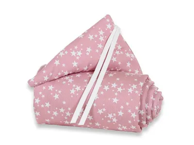 Produktbild von babybay Nestchen Piqué passend für Modell Maxi, Boxspring, Comfort und Comfort Plus, beere Sterne weiß