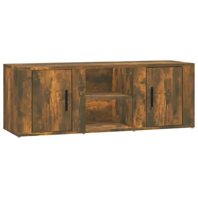 Zdjęcie produktu dla vidaXL Szafka pod TV dąb wędzony 100x31,5x35 cm materiał drewnopochodny