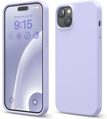 Produktbild von Elago Premium Silikonhülle für iPhone 15 Plus Lila