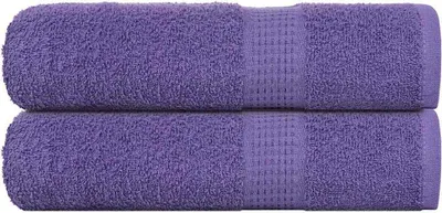 Produktbild von (Design 2026）Handtücher FROGN 2er set - modernes Design - Lila 50x100cm 360 g/m² NEU558150 - Handtücher