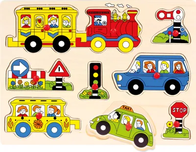 Obrázok produktu pre Bino & Mertens - Steckpuzzle, Verkehr