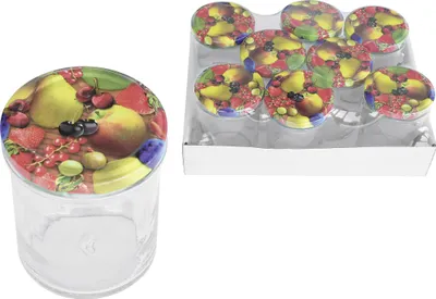 Image de EMSY Schraubdeckelglas 230ml mit 66mm TO-Deckel Obstde8er Tray 121356 4012699594285