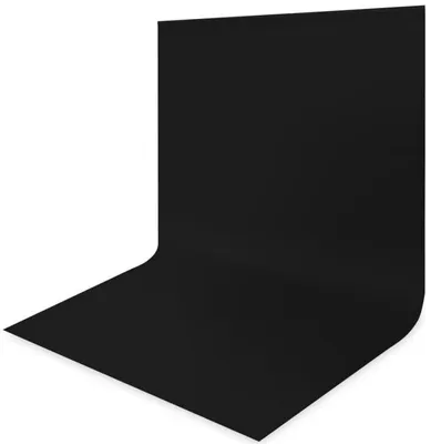 Produktbild von Inovra – Fotohintergrund, schwarz, 3 x 6 m, Fotohintergrund für Fotografie, Hintergrund für Fotoautomaten, geeignet für Fotoshootings, Partys, als Vorhang, für Fotografie, Fernsehen, Zoom, YouTube, Video
