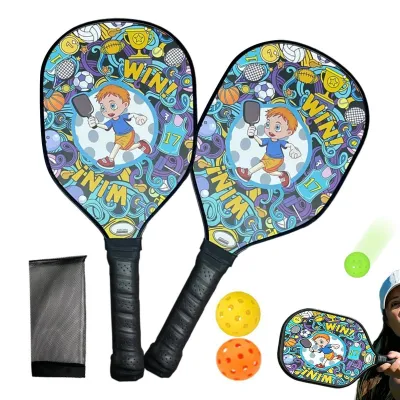 Zdjęcie produktu dla Lekki zestaw rakiet do gry w paddleball z torbą do przechowywania