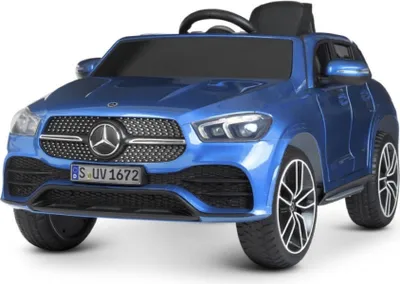 Produktbild von Kinder Elektroauto MERCEDES-BENZ GLE 450 12v, zwei Motoren, Audio, Gurt, FB, blau
