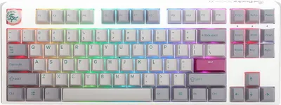 Produktbild von Ducky One 3 Mist Grey TKL Gaming Tastatur RGB LED - MX-Ergo-Clear - Tastatur