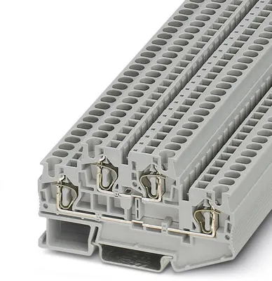 Produktbild von PHOENIX CONTACT Doppelstock-Zugfederklemme STTB 4 Grau 50 St. (3031429)
