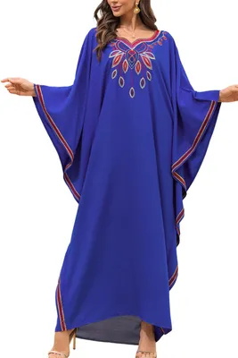 Imagen del producto de Vestido maxi bohemio, de corte holgado