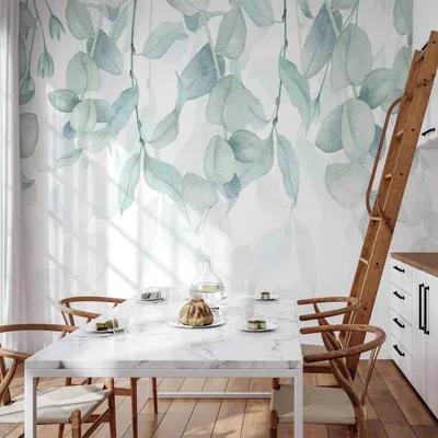 Produktbild von Vlies Fototapete - Pastel Flora 250x175 cm Blätter b-C-0594-a-a