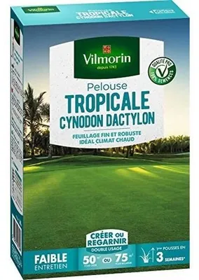 Zdjęcie produktu dla Nasiona trawy VILMORIN Strandgrass Les Tropicales Cynodon Dactylon - 500 g
