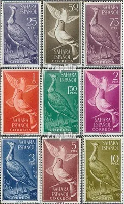 Produktbild von Briefmarken Spanisch Sahara 1961 Mi 211-219 (kompl.Ausg.) postfrisch Vögel