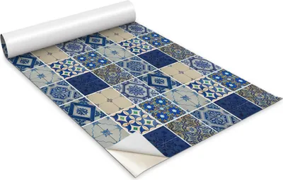 Immagine prodotto di Pellicola autoadesiva per mobili - Pellicola decorativa - Mobili da tavolo - Tagliabile a misura - Piastrelle decorative - 100 x 50 cm