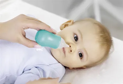 Zdjęcie produktu dla reer 79112, Aspirator strzykawkowy ze zbiorniczkiem, Niebieski, Półprzezroczysty