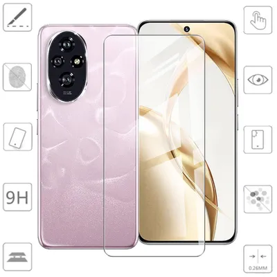 Image de Pour Honor 200 : 2 films de protection en verre trempé 4D Full LCD incurvés H9