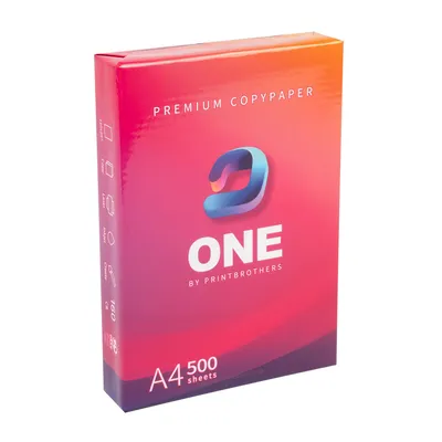 Produktbild von ONE Premium Kopierpapier DIN A4 - 500 Blatt - weißes Druckerpapier - Ideal für Büro im Heim - ONE by Printbrothers (1 Ries | 500 Blatt)