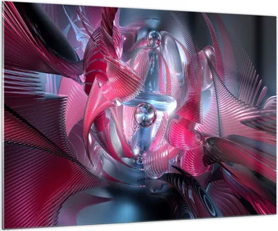Produktbild von Bilder auf glas - Abstraktion Chemie Kybernetik - 100x70cm - Glasbilder - Wandbilder - Kunstdruck - zum Aufhängen bereit - Wanddekoration aus Glas - Glas Bilder - Wandbild auf Glas - GAA100x70-2333