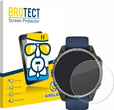 Produktbild von BROTECT Schutzglas für Garmin quatix 8 (47 mm) Schutzfolie Panzer Folie Glas Display Schutz klar