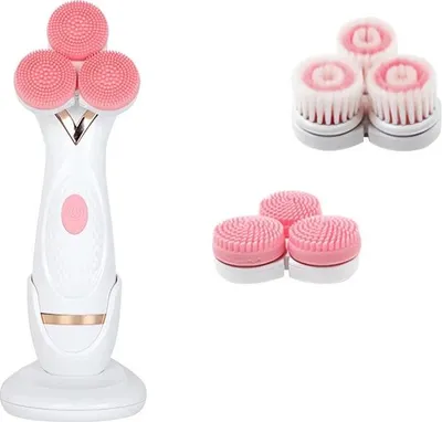 Obrázek produktu pro Verk 24163 Čisticí kartáček na obličej 3D AKU růžový