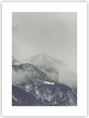 Produktbild von Poster - Poster ohne Rahmen - Berge Wald Nebel - 30x40 cm - Wand Bild - Wanddeko - Wandbilder - Kunstposter - Wandposter - Bilder - Kunstdruck - Wanddekoration - Wandbild - P2XPA30x40-4270