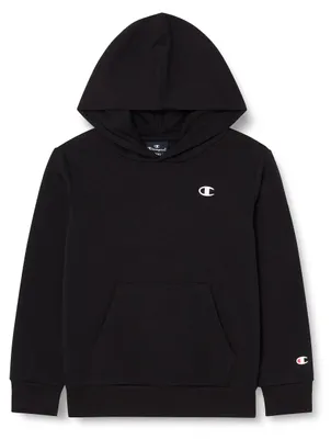Immagine prodotto di Felpa con cappuccio Champion Legacy Basics, modello B-Ultralight Powerblend, in pile leggero, per bambini e ragazzi, colore nero, taglia 7-8 anni