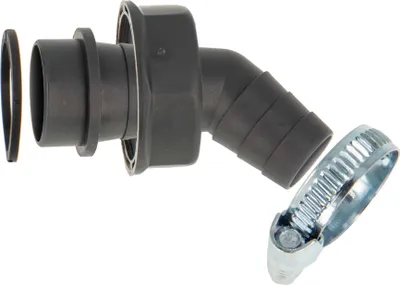 Produktbild von tecuro 45° Geräteanschlusstülle 1 Zoll  UWM, Tülle 19-23 mm, für Küchen-Spülensiphon, REZYKLAT