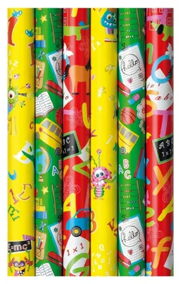 Produktbild von Geschenkpapier Einschulung Schulanfang 2m x 0,7m