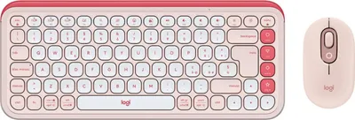 Immagine prodotto di Logitech POP Icon Combo tastiera Mouse incluso Universale Bluetooth QWERTY Italiano Rosa, Bianco